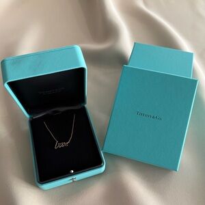 Tiffany & Co. | Paloma’s Graffiti Love Necklace, 18k rose gold | Sz small